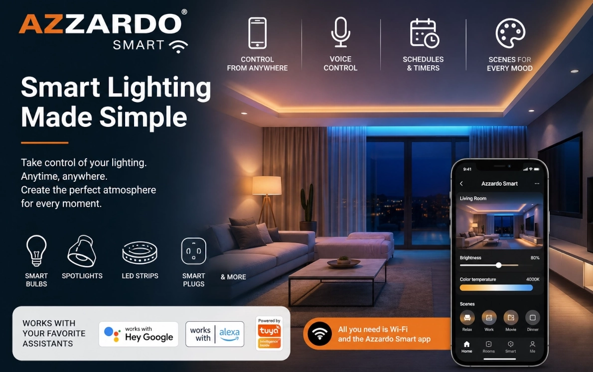 Azzardo Smart – lumină inteligentă adaptată stilului tău de viață