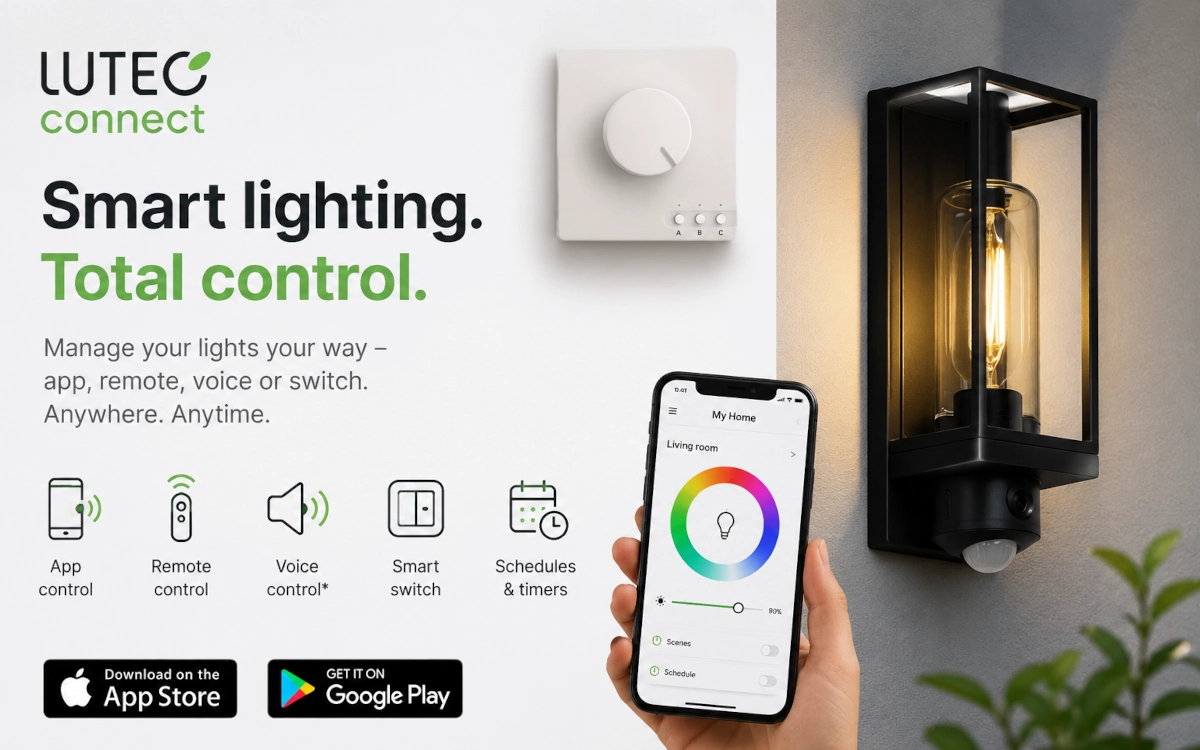 Lutec Connect – iluminat inteligent care se adaptează la tine
