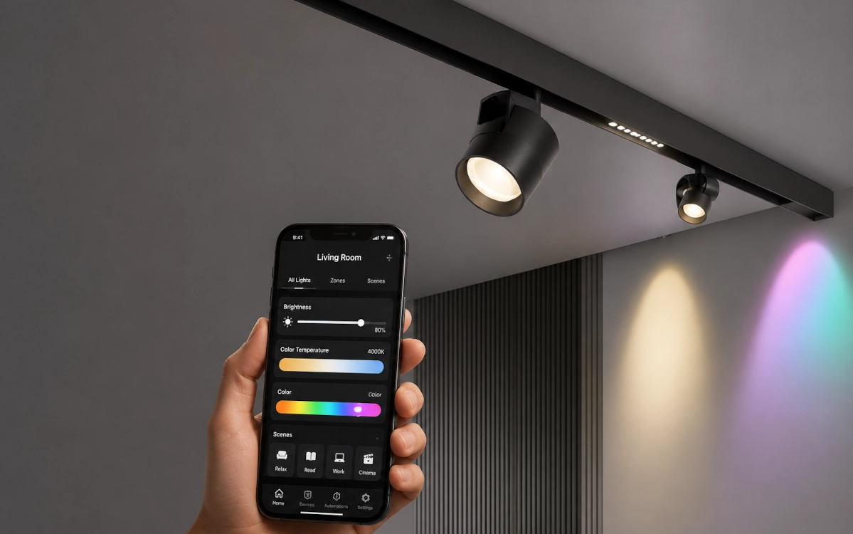 Maytoni Exility Smart Magnetic Track System – sistem modern de șine magnetice pentru iluminat inteligent