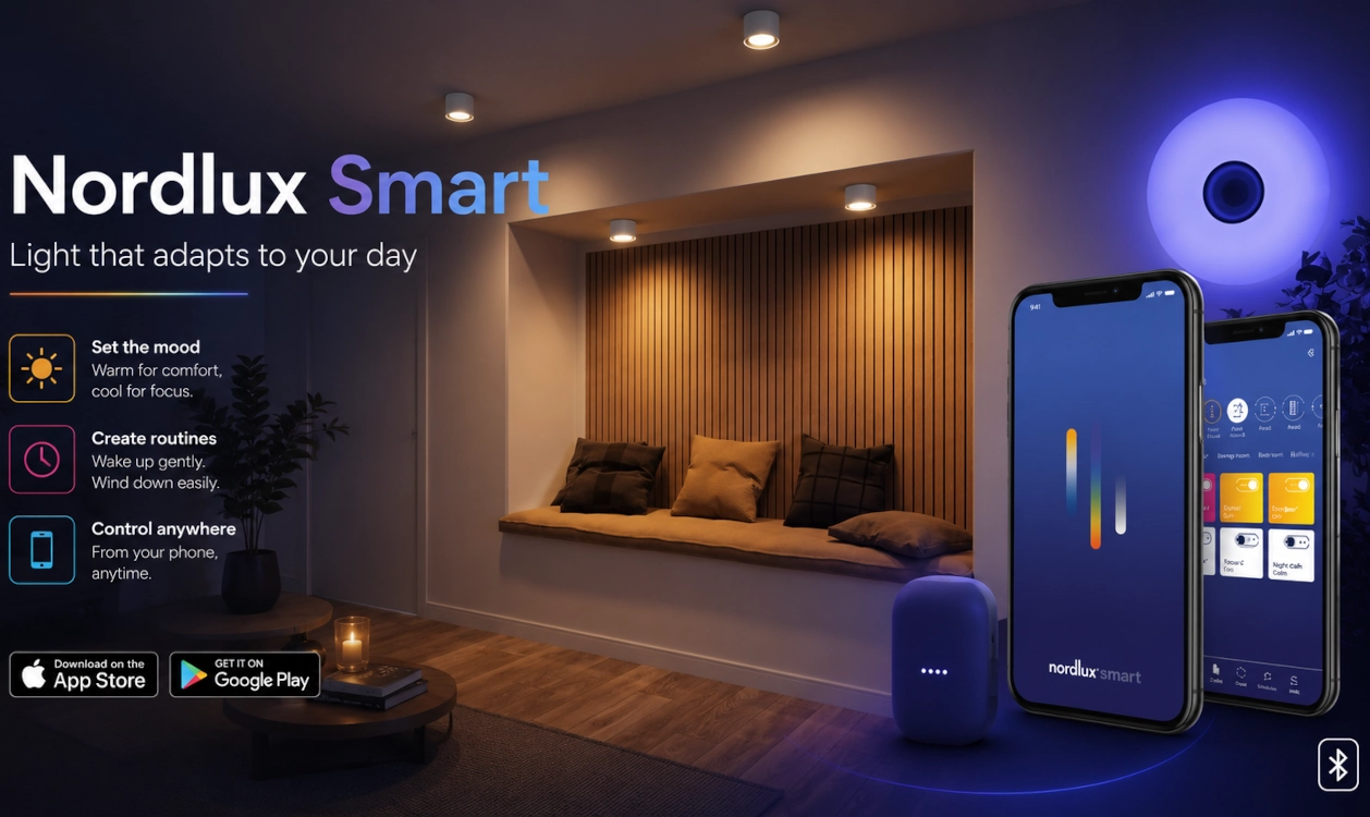 Nordlux Smart – lumina care se adaptează zilei tale