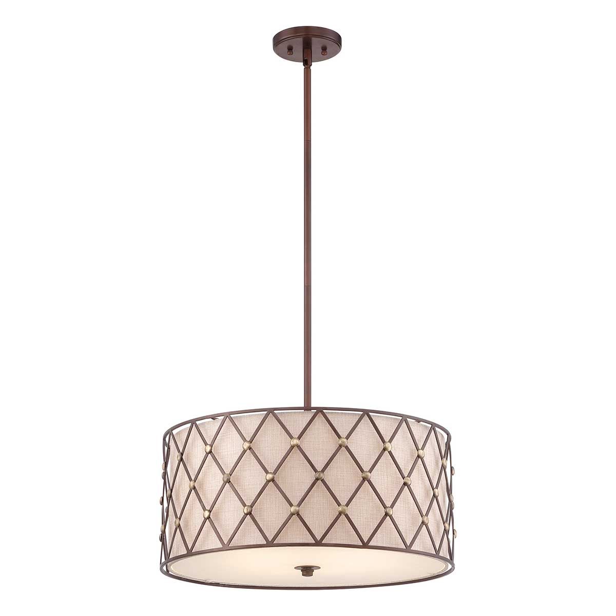 BROWN LATTICE-QZ-BROWN-LATTICE-P-L-Quoizel-99428