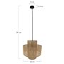 Lampă cu pendul JUTE 104665 1x40W/E27 IP20 de la Dijk