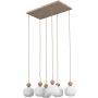 Lampă cu pendul BALLO 11052 6x10W/E14 IP20 de la TK Lighting