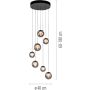 Lampă cu pendul PURE POPUP 2587-15 2200-5000k 7x3W/LED 800lm ip20 de la Paul Neuhaus