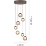 Lampă cu pendul PURE POPUP 2587-97 2200-5000k 7x3W/LED 1600lm ip20 de la Paul Neuhaus
