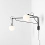 Aplique de perete SOHO GLASS 2 1105D1 2x40W/E14 IP20 de la Aldex