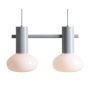 Lampă cu pendul FLO 2 GREY S 7000H22_S 2x10W/E14 de la Aldex