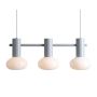 Lampă cu pendul FLO 3 GREY S 7000E22_S 3x10W/E14 de la Aldex