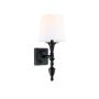 Aplique de perete AUSTIN W01149BK-WH 1x40W/E14 IP20 de la Cosmolight