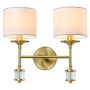 Aplique de perete SUTTON W02852BR-WH 2x25W/E14 ip20 de la Cosmolight