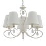 Candelabru BALI WHITE 18525 5x40W/E14 de la Alfa