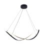 Lampă cu pendul ERDA 19600P-BK 3000K|4000K|6000K 1x45W/LED 2100lm IP20 de la Zuma Line