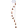 Lampă cu pendul AMBER MILANO 9 AZ3134 9x40W/G9 IP20 de la AZzardo