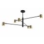Lampă de tavan PEDRO PEN4104-6GD+BK ip20 de la Zuma Line