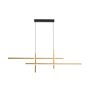 Lampă cu pendul EDGE 22008P-BK/GD 3000K|4000K|6000K 1x42W/LED 1600lm IP20 de la Zuma Line