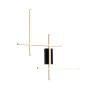 Aplique de perete EDGE 22009W4-BK/GD 3000K|4000K|6000K 1x32W/LED 1350lm IP20 de la Zuma Line