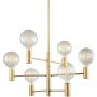 Lampă de tavan Veva MDM3339/6 GD 6x40W/E27 IP20 de la Italux