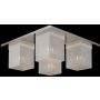Lampă de tavan Helios MX102916-4A 4x25W/G9 IP20 de la Italux