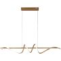 Lampă cu pendul Bastelo PND-24154-GD 3000K/4000K/6000K 1x40W/LED 3400lm IP20 de la Italux