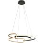 Lampă cu pendul Casar PND-24002-BK-GD 3000K/4000K/6000K 1x40W/LED 3400lm IP20 de la Italux