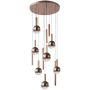 Lampă cu pendul Camino PND-24038-12A-COPP 3000K 12x60W/LED 2469lm IP20 de la Italux