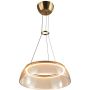 Lampă cu pendul Torpe PND-24030-1-GD 3000K 1x19W/LED 1097lm IP20 de la Italux