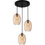 Lampă cu pendul Novala PND-3031-3A-BRO-AMB 3x40W/E27 IP20 de la Italux