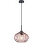 Lampă cu pendul Pansol PND-2940-1S-BK-CF 1x40W/E27 IP20 de la Italux