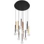 Lampă cu pendul Alinos PND-24019-14A-BK 3000K 14x58W/LED 4410lm IP20 de la Italux