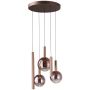Lampă cu pendul Camino PND-24038-5A-COPP 3000K 5x30W/LED 2136lm IP20 de la Italux