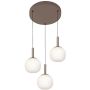 Lampă cu pendul Montes PND-02217-3-BRO 3000K/4000K/6000K 1x18W/LED 2200lm IP20 de la Italux