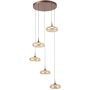 Lampă cu pendul Tenele PND-24028-5A-COPP 3000K 5x35W/LED 1514lm IP20 de la Italux
