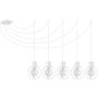 Lampă cu pendul AURA 31097 5x60W/E27 de la Sigma Lighting