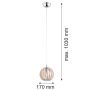 Lampă cu pendul PORTORYKO 3678 1x7W/E14 IP20 de la Argon