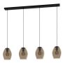 Lampă cu pendul "ESTANYS 1" 390162 4x40W/E27 IP20 de la Eglo