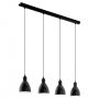 Lampă cu pendul PRIDDY 49466 4x60W/E27 de la Eglo