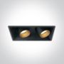 Lumină îngropată deasupra plafonului The Recessed Cylinders 51211C/B/W 3000K 2x11W/LED 820lm IP20 de la One Light