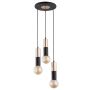 Lampă cu pendul BOLID 62217 3x60W/E27 de la Alfa