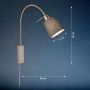 Aplique de perete Wolke 30323 1x10W/E14 IP20 de la Fischer&Honsel