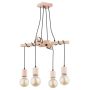 Lampă cu pendul ANNER 63151 4x60W/E27 IP20 de la Alfa