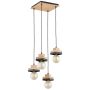 Lampă cu pendul MIKO 63412 4x15W/E27 de la Alfa
