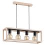 Lampă cu pendul PAKO 63143 4x60W/E27 IP20 de la Alfa