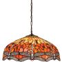 Lampă cu pendul DRAGONFLY FLAME 64082 3x60W/E27 IP20 de la Endon