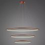 Lampă cu pendul Ledowe okręgi LA075/P_80_in_3k_copper 3000K 3x68W/LED 4100lm IP44 de la Altavola Design