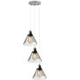 Lampă cu pendul NEW YORK LOFT LA034/CO3_smoky_chrom 3x40W/E27 IP20 de la Altavola Design