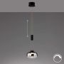 Lampă cu pendul Arosa 60986 2700K 1x9W/LED 950 lm IP20 de la Fischer&Honsel