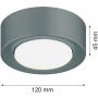 Lampă de tavan ELORA 8917 1x12W/GX53 ip20 de la Argon