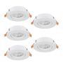 Lumină îngropată deasupra plafonului BARRANCO 902263 2700K, 4000K, 6500K 5x4.5W/LED 5X450lm ip20 de la Eglo