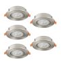 Lumină îngropată deasupra plafonului BARRANCO 902269 2700K, 4000K, 6500K 5x4.5W/LED 5X450lm ip20 de la Eglo