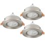 Lumină îngropată deasupra plafonului BARRANCO GU10 902259 3x4.5W/GU10 ip20 de la Eglo